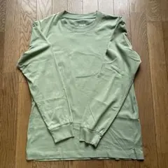 UNIQLO エアリズムコットンUVカットクルーネックＴ（長袖）ライトグリーン