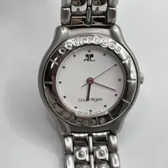 courreges クォーツ時計 シルバー
