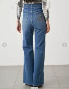 SNIDEL sustainableストレッチフレアデニム0 美品