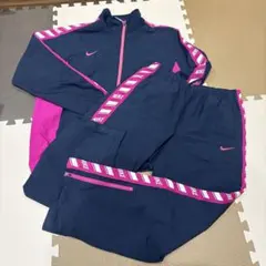 Nike DRI-FIT ジャージ上下セット ネイビー/ピンク