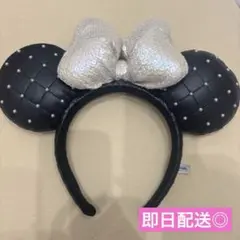ディズニー カチューシャ ミニー キルティング 黒