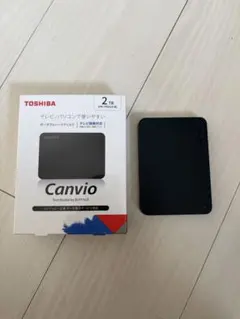 未使用TOSHIBA CanviポータブルHDD 2TB HD-TPA2U3-Bのサムネイル