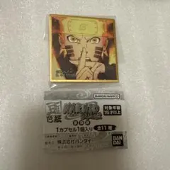 NARUTO 豆ガシャ色紙　第四弾　うずまきナルト　奈良シカマル