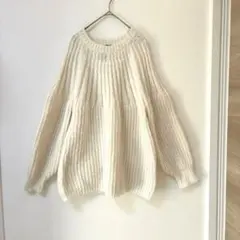 セール☆Eaphi hand design over knit☆アイボリー☆新品 お値下げしました>Eaphi strata design knit アイボリー - メルカリ