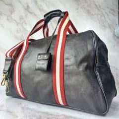 BALLY トレインスポッティング レザー 2wayボストンバッグ 南京錠 鍵 