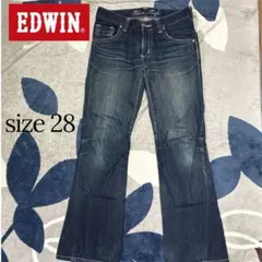 EDWIN BLUE TRIP ブーツカット デニム W28 濃紺 エドウイン