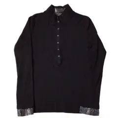 NODU ケーブル編みショートスリーブポロシャツ L ブラック NODU ケーブル編みショートスリーブポロシャツ L ブラック - メルカリ