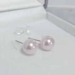 5910★高品質　人気スタッドピアス★艶貝真珠パール★シェル★貝