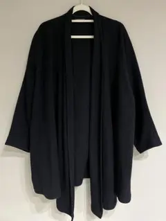 GIORGIO ARMANI ウール100% ロングカーディガン 黒のサムネイル