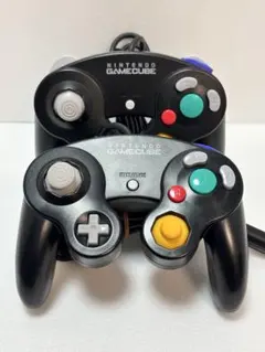 【メンテナンス済】ゲームキューブ コントローラーブラック２個セット