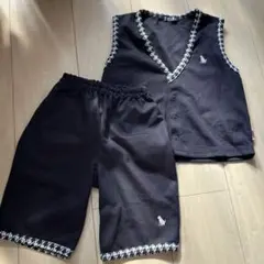 SWAS 110 黒 ベストとショートパンツセット