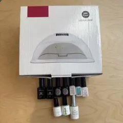 ジェルネイルセット　LEDライト　カラージェル7種