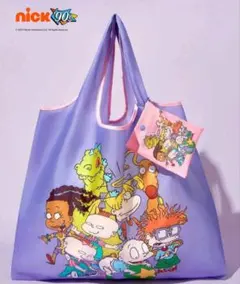 ラグラッツ エコバッグ Nick 90s 90年代風 アニメ 小さなポーチ付き2