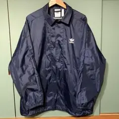 adidas アディダス　コーチジャケット　ネイビー　XL相当