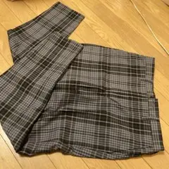 GU チェック柄 スラックス パンツ　Sのサムネイル