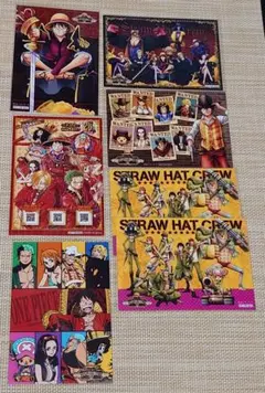 ワンピース 麦わらストア 特典 ブロマイド 麦わらの一味 7点