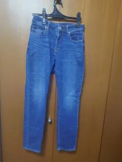 無印良品 縦横ストレッチデニムスリムストレートパンツ 23