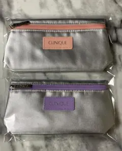 クリニーク／ノベルティのポーチ　2点セット／未使用品／CLINIQUE