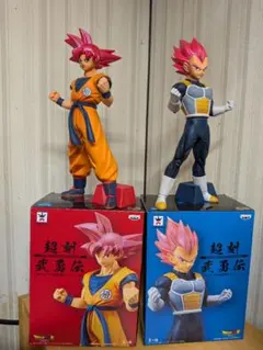 ドラゴンボール超 超刻武勇伝-超サイヤ人ゴッド 孫悟空 ベジータ フィギュア