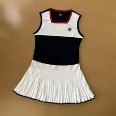 FILA テニスウェア ノースリーブプリーツワンピ　Mサイズ