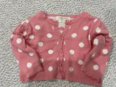CHEROKEE ピンク ドット柄 カーディガン　60〜70
