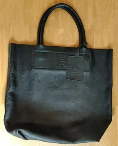 美品　HIROFU ヒロフ チェスタ　レザー トートバッグ ブラック