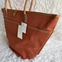 中古】ANNAK柿渋染め・トートバッグ【美品】 - メルカリ