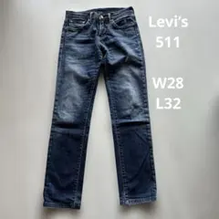 Levi's511デニムw28 l32