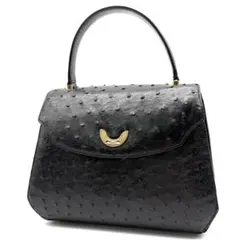 極上本物♥美品✨️オーストリッチ2WAYハンドバッグ ショルダーバッグ 
