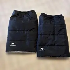 Mizuno レッグウォーマー リバーシブル 黒/シルバー
