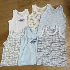 男の子　タンクトップ　シャツ　肌着　110cm 6枚セット