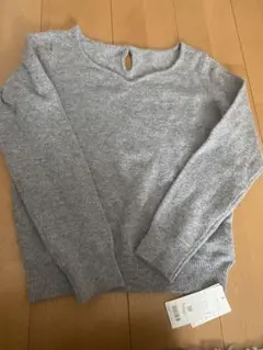 未使用プロポーションボディドレッシング　グレー Vネック ニットセーター
