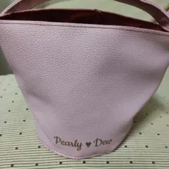 Pearly Deo ピンクトートバッグ