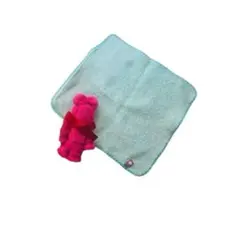 【新品】タオルハンカチ 2点セット 今治・クマ ピンクエメラルドグリーン ギフト