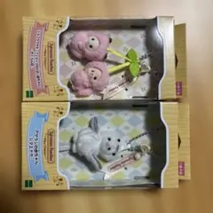 ショコラウサギフェネックの小さい赤ちゃん、アザラシの赤ちゃん2体セット