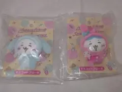 ちいかわ ハチワレ シナモン マイメロ マスコットブローチ サンリオ 2個セット