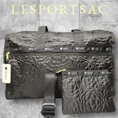 レスポートサック　パフィーブロッサムズ　ブラック花柄　ボストンバッグ　新品未使用