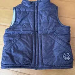 GAP ダークグレー ダウンベスト　80サイズ