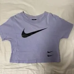 NIKE クロップド丈 Tシャツ パープル