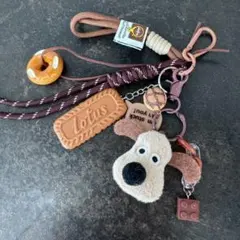 【再入荷】バックチャーム　じゃらじゃらキーホルダー　ぬいぐるみ　キーチャーム犬