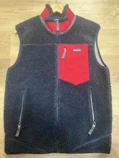 patagonia クラシック レトロX フリース ベスト　ネイビー レッド　M