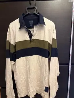 STRUCTURE BLUE 長袖ポロシャツ Lサイズ