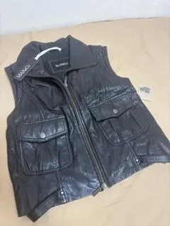 MAX&Co. ブラックレザー ノースリーブジャケット 新品、未使用