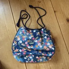 花柄 和風 巾着袋 ハンドメイド