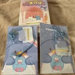 【匿名配送】福福お守り風アクリルキーホルダー 2点セット タキシードサム