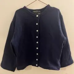 agnès b. ネイビー カーディガン 4 ans