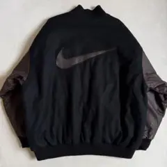 90s NIKE スタジャン レザー袖 ビックワッペン ビンテージ XXLのサムネイル