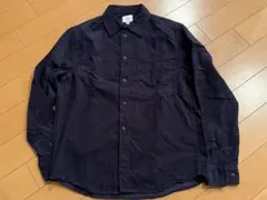 H&M コーデュロイ 長袖シャツ ネイビー