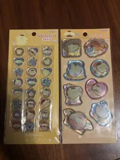 サンスター【正規品】ポムポムプリン おはじきふうシール　ウォーターシール2枚