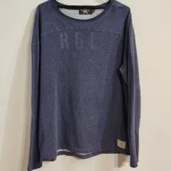 RRL ダブルアールエル フットボールTシャツ ラグビーシャツ XL ネイビーのサムネイル